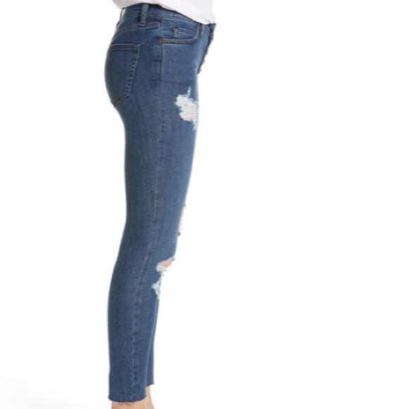 Free People Destroyed Reagan Crop Jeans - Picture 7 of 8